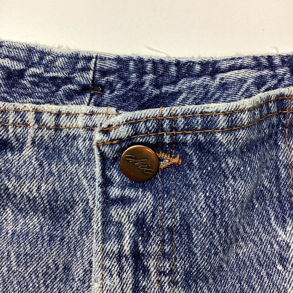 Vintage Chic High Waisted Acid Wash Pleated Jeans Made USA Blue Size 16 Petite - Picture 3 of 12